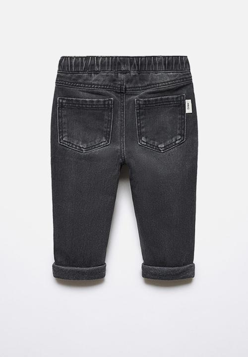 MANGO - Jeans santib - black denim