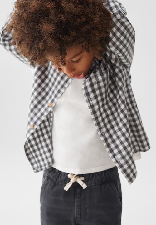 MANGO - Jeans santib - black denim