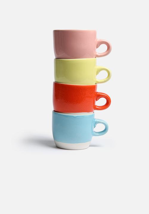 Urchin Art - Set of 2 Colour Block Mugs