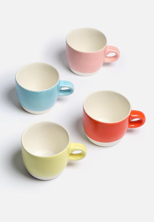Urchin Art - Set of 2 Colour Block Mugs