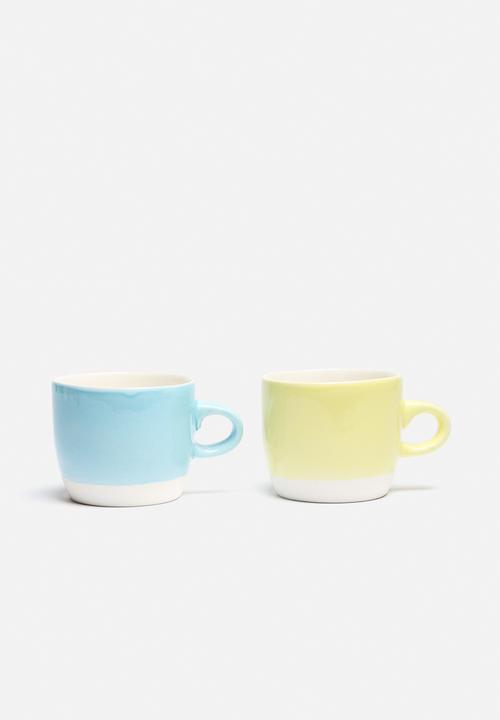 Urchin Art - Set of 2 Colour Block Mugs