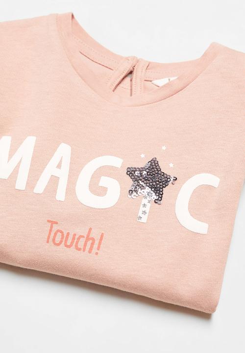 MANGO - T-shirt holiday - pink