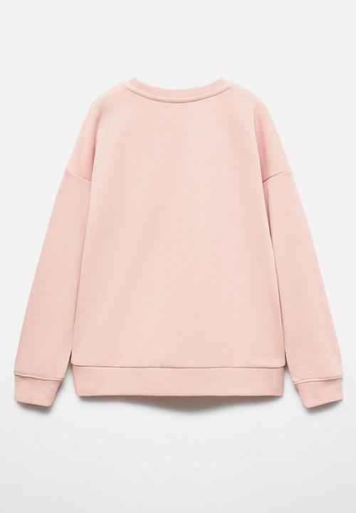 MANGO - Sweatshirt dublini - pink