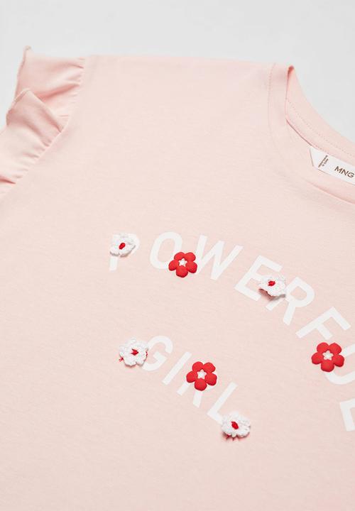 MANGO - T-shirt girl - pink