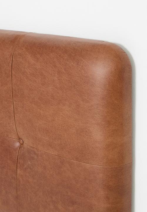 Sixth Floor - Marula Genuine leather Headboard - Ginger