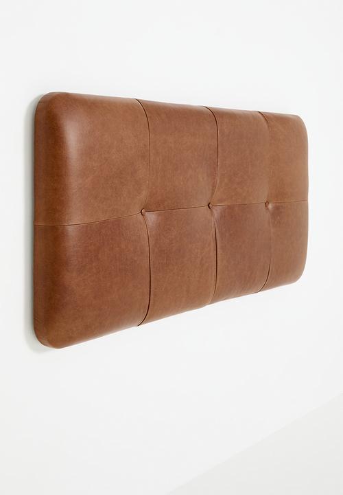 Sixth Floor - Marula Genuine leather Headboard - Ginger