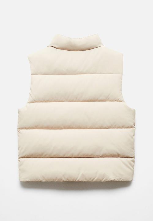 MANGO - Waistcoat canada - vanilla