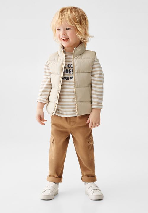 MANGO - Waistcoat canada - vanilla