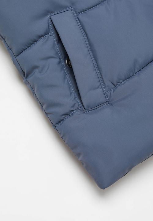 MANGO - Waistcoat canada - whitish blue