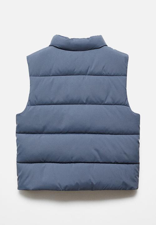 MANGO - Waistcoat canada - whitish blue