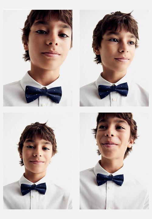 MANGO - Bow tie punti - navy