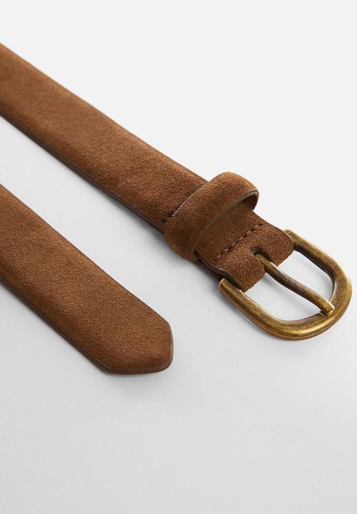 MANGO - Belt dave - camel
