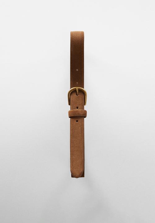 MANGO - Belt dave - camel