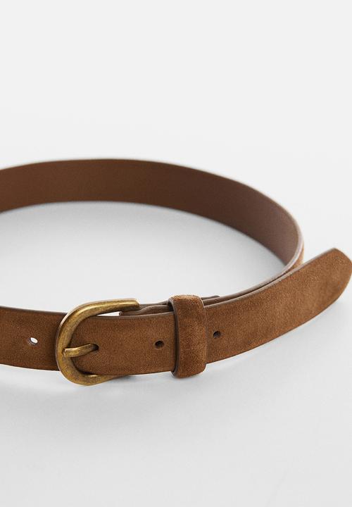 MANGO - Belt dave - camel