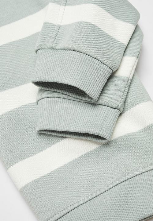 MANGO - Sweatshirt lines - turquoise