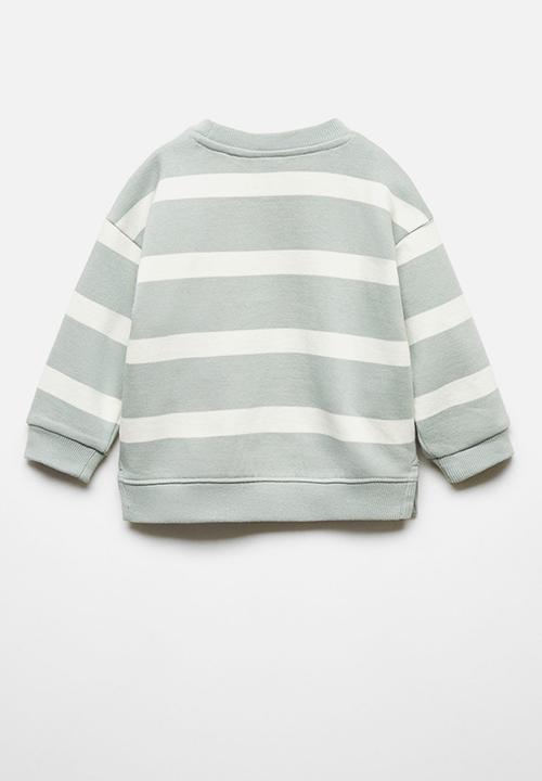 MANGO - Sweatshirt lines - turquoise