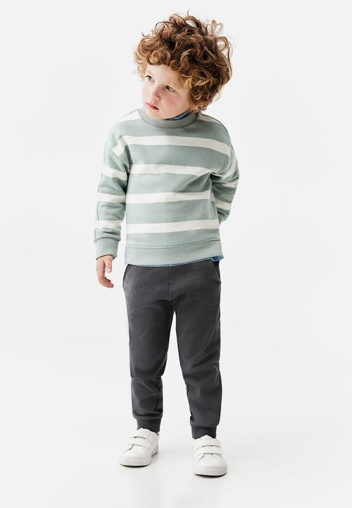 MANGO - Sweatshirt lines - turquoise