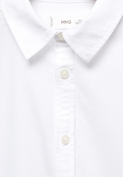 MANGO - Shirt oxford - white