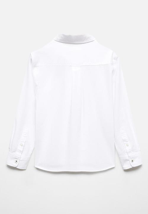 MANGO - Shirt oxford - white