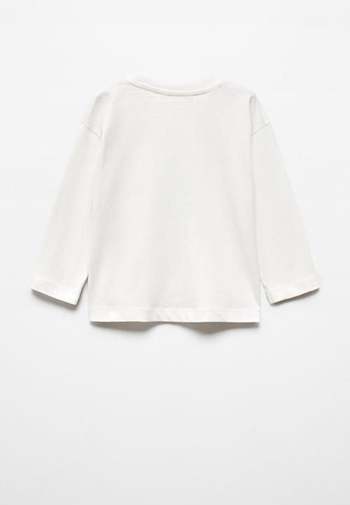 MANGO - T-shirt music - offwhite