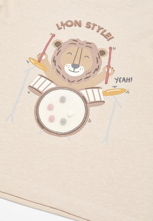 MANGO - T-shirt music - sand