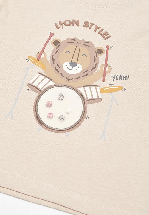 MANGO - T-shirt music - sand