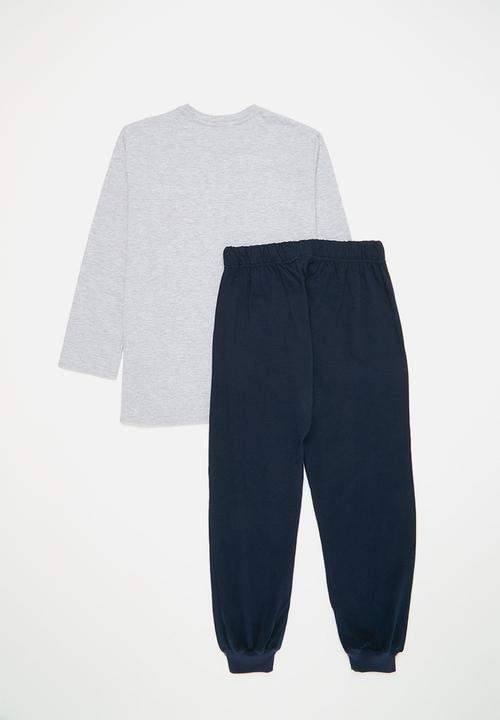 Pop Candy - Pj set-grey mel and navy