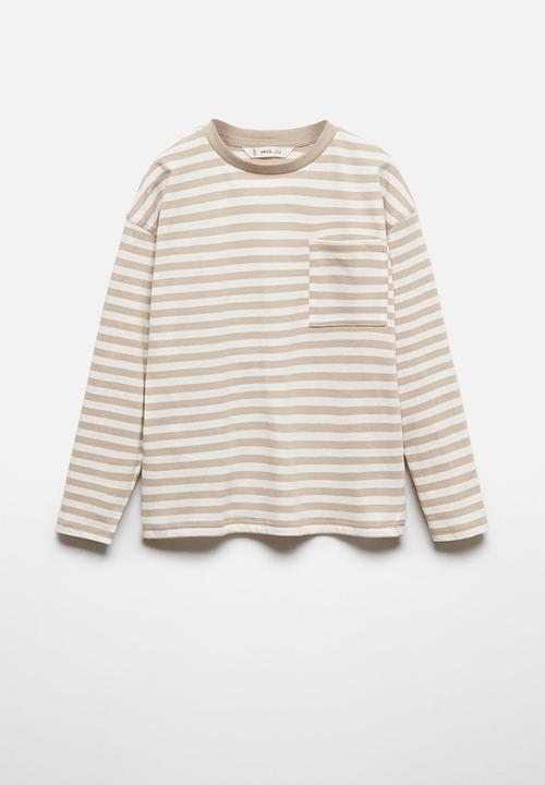 MANGO - T-shirt elton - grey stone