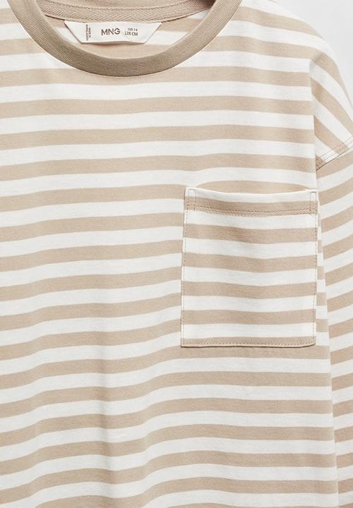 MANGO - T-shirt elton - grey stone
