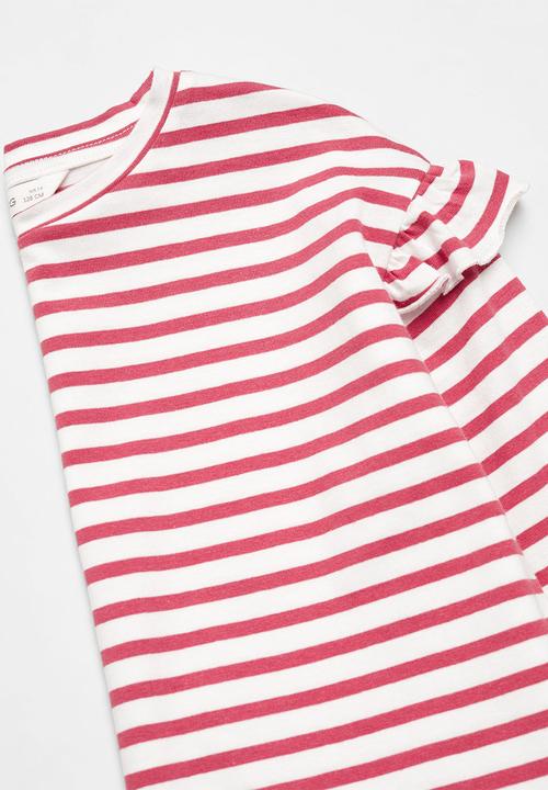 MANGO - T-shirt lina - cherry