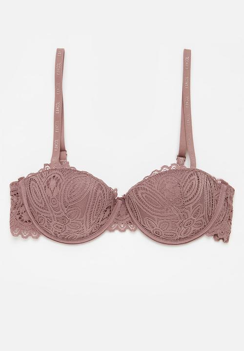 KANGOL - 2 Pack multiway bra in gore - seashell/coffee