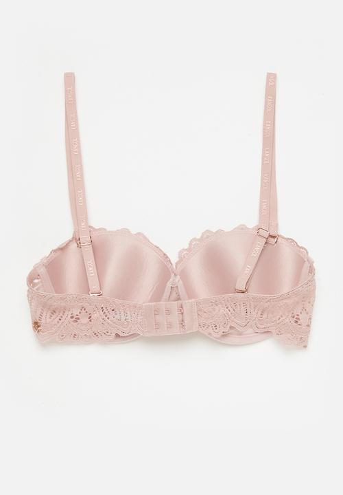 KANGOL - 2 Pack multiway bra in gore - seashell/coffee