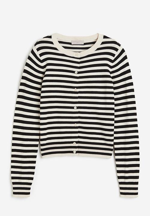H&M - Fine-knit cardigan - black, multi