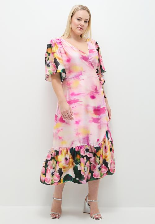 MILLA - Maxi wrap dress - big bloom