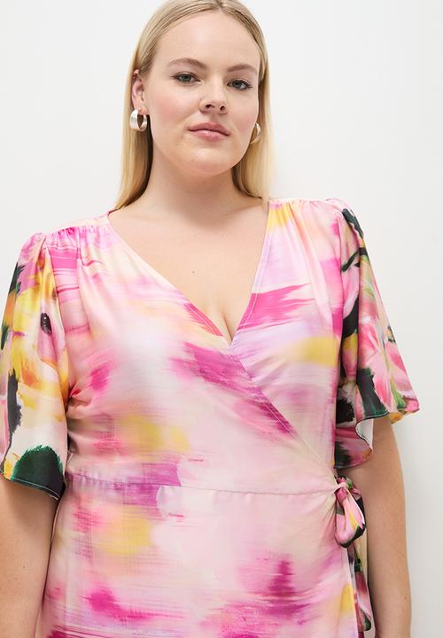 MILLA - Maxi wrap dress - big bloom