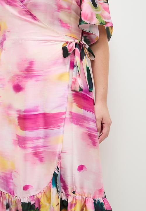 MILLA - Maxi wrap dress - big bloom