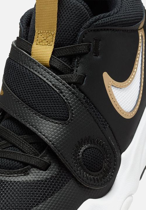 Nike - Nike Team Hustle D 11 - Black/Metallic Gold-White