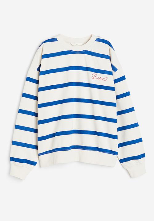 H&M - Crew-neck sweatshirt - blue, multi, white
