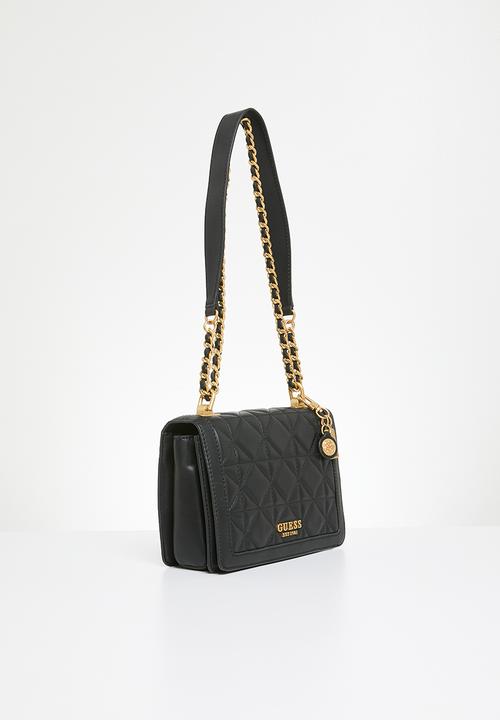 GUESS - Abey convertible crossbody flap - black