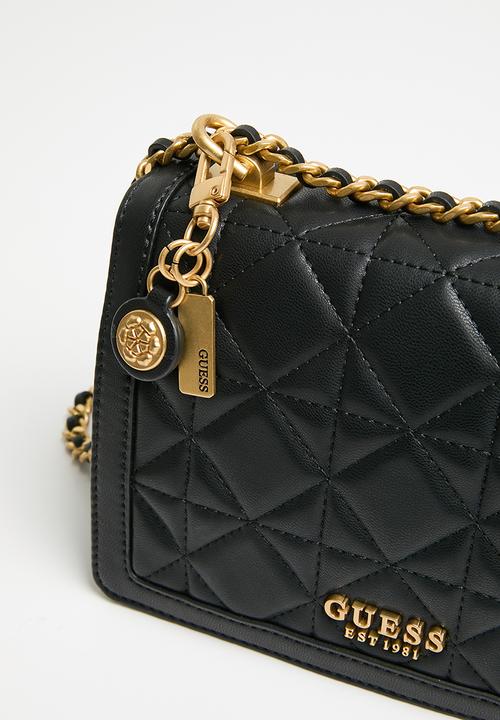 GUESS - Abey convertible crossbody flap - black