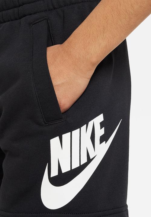 Nike - K Nsw Club Ft Short Hbr - Black & White