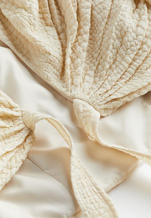H&M - Draped crop top - beige