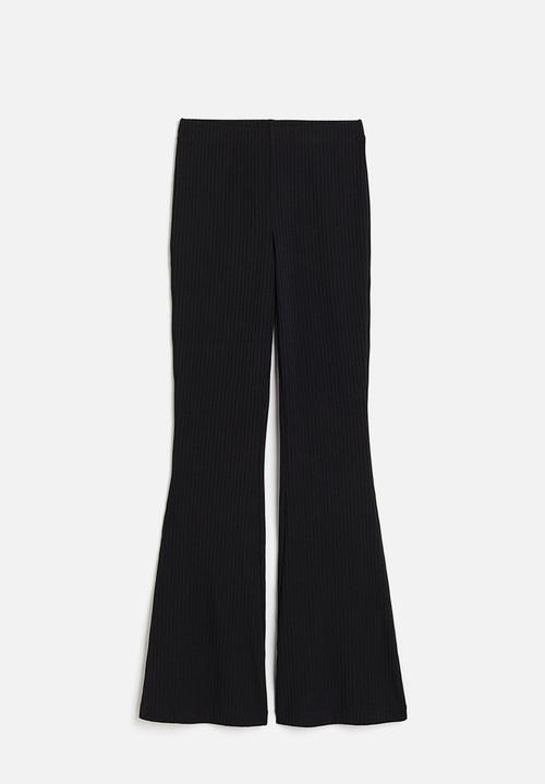 H&M - Flared trousers - black