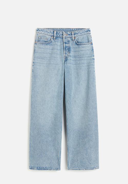 H&M - Curvy fit baggy low jeans - blue