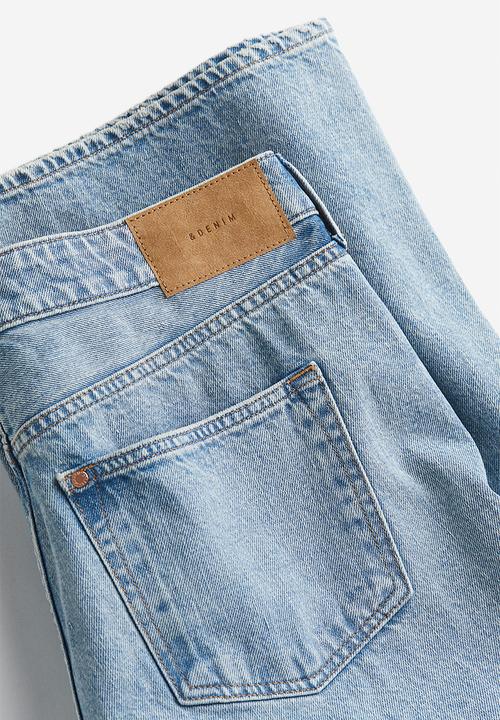 H&M - Curvy fit baggy low jeans - blue