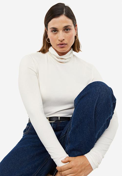 H&M - Polo-neck top - white