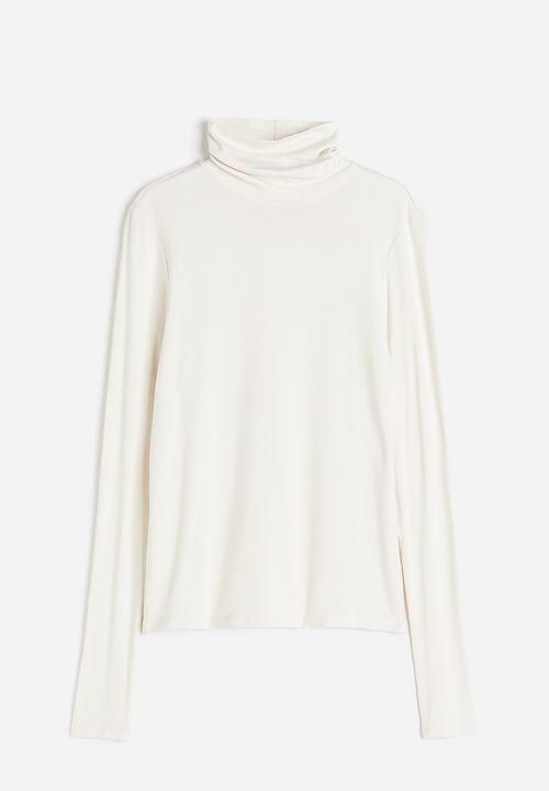 H&M - Polo-neck top - white