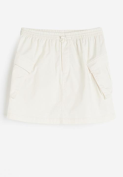 H&M - Poplin parachute skirt - white