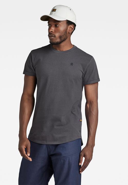 G-STAR - Lash r t short sleeve mirage pique r o - grey asphalt htr