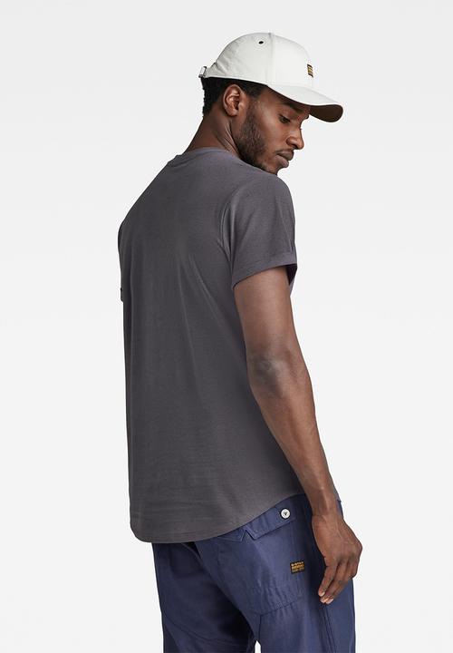 G-STAR - Lash r t short sleeve mirage pique r o - grey asphalt htr